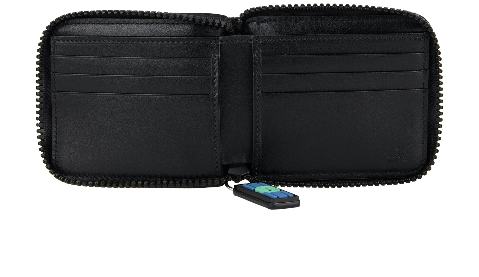 Gucci GG Zip Cardholder, &pound;170, Accessories, Black, Canvas, Other view